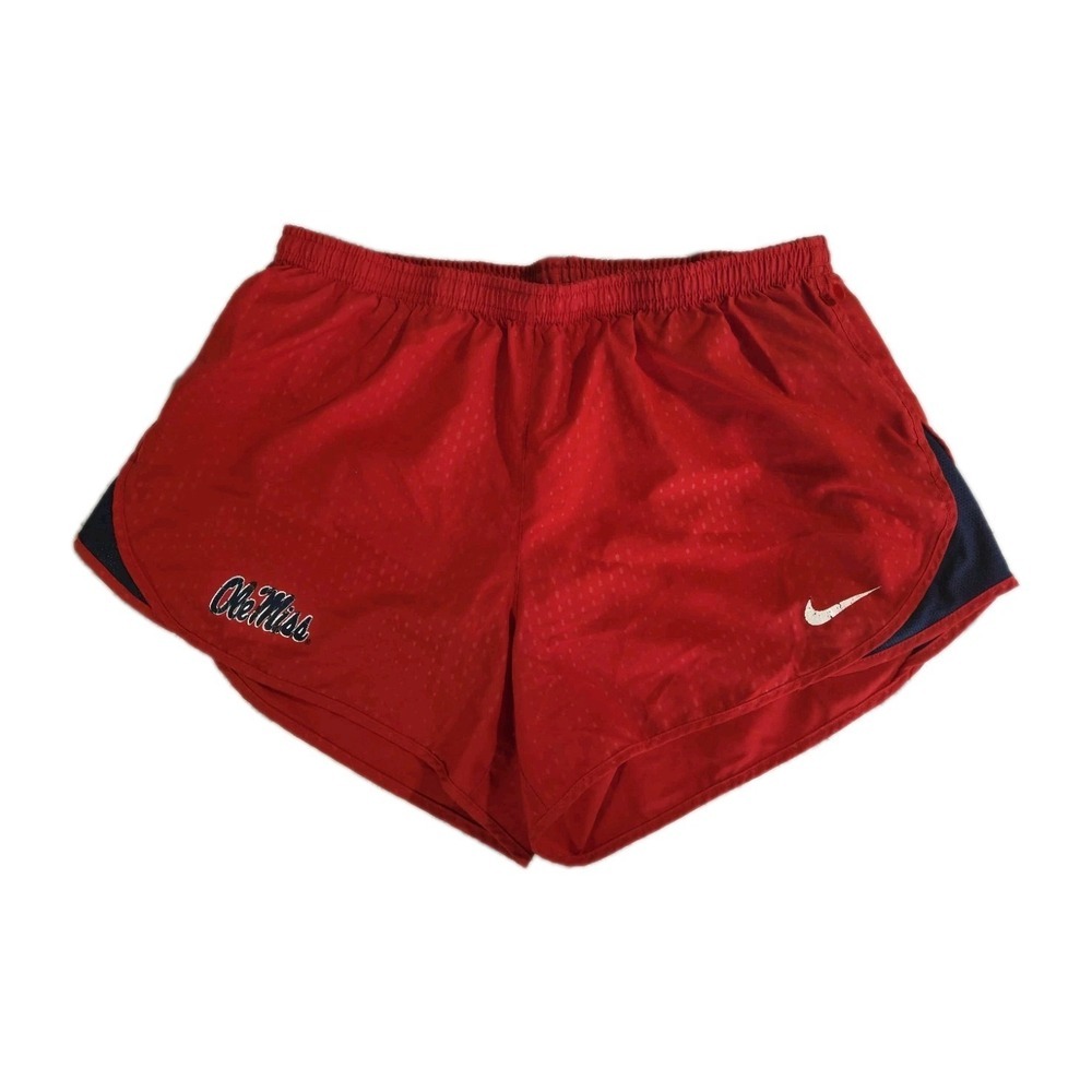Ole Miss Nike Running Athletic Dry Fit Shorts Womens, Red, Large